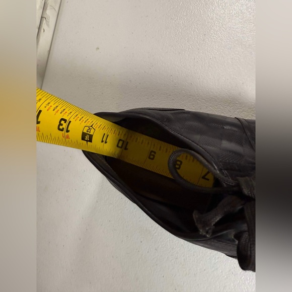 Used Louis Vuitton Men Eu 10 US 11 Black Damier Infini Sneakers Low Top 1123LV41 - Picture 14 of 14